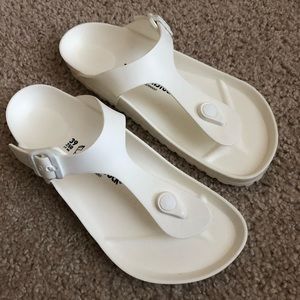 White Birkenstock Sandals